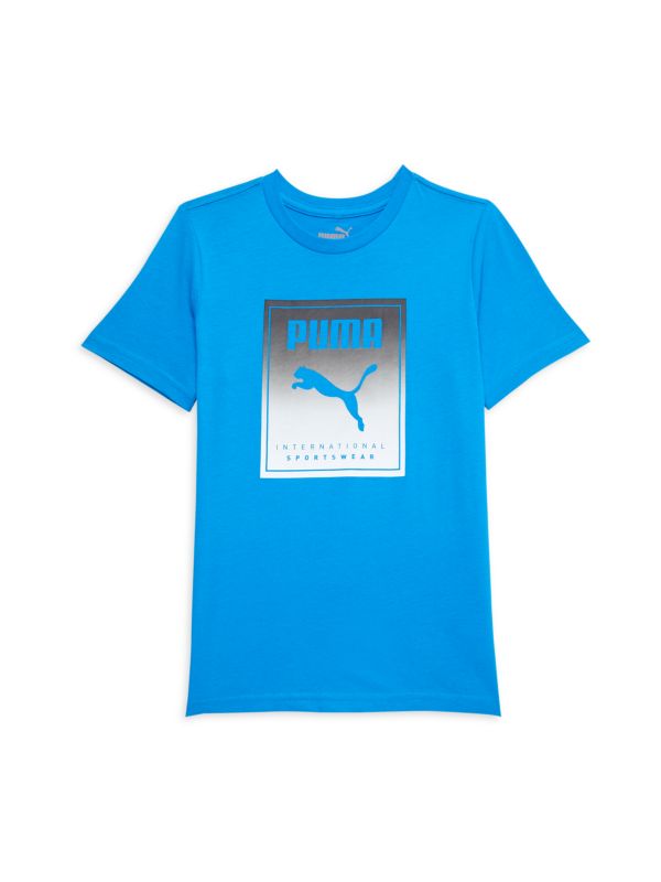 Puma Boy's Ombr Logo Tee